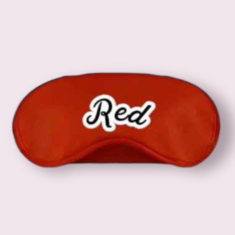 RED PERSONALIZED EYE MASK